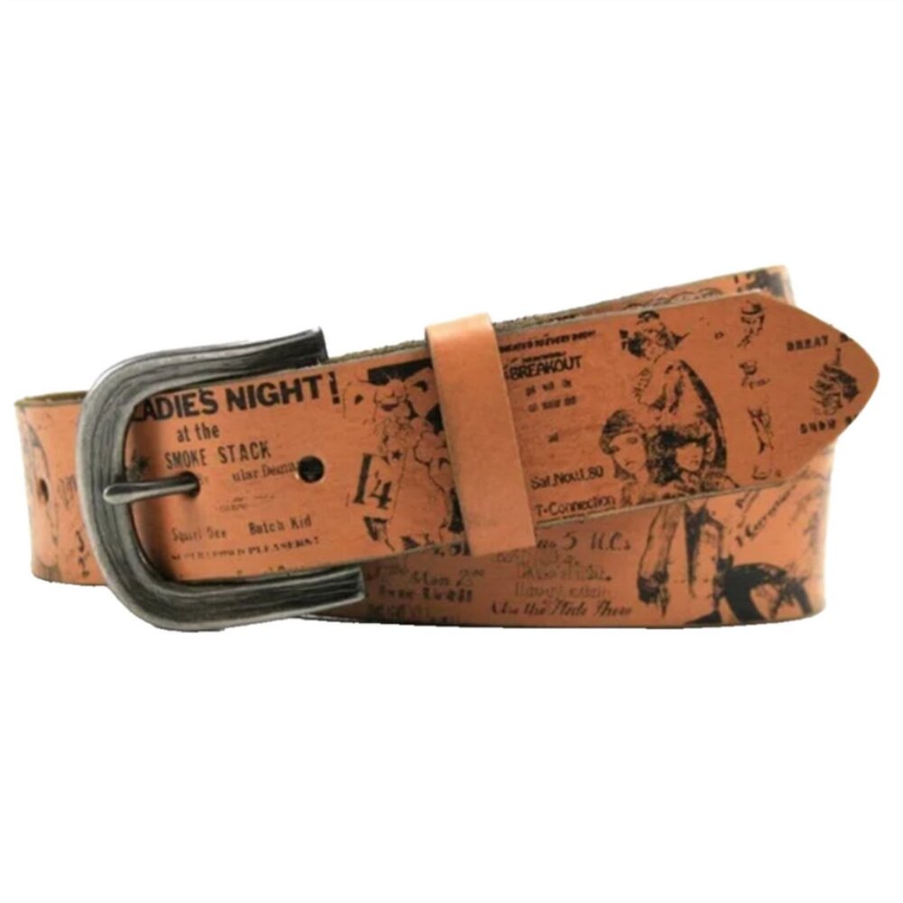 Bill Lavin Leather Island Body Rock Sure Shot Leather Belt